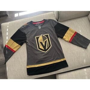 Vegas Golden Knights adidas Home Authentic Hockey Jersey Mens 46